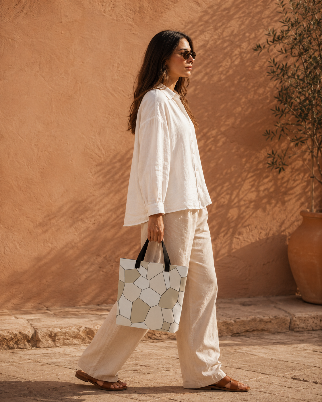 Stone Voronoi Tote