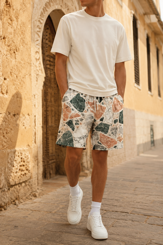 Venezia Terrazzo Long Shorts