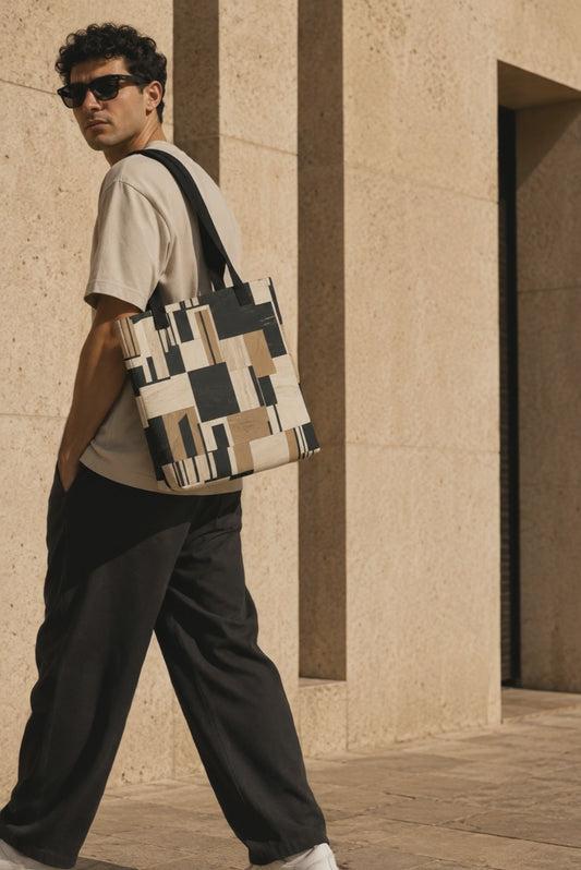 Stone Facade Tote (Travertine)